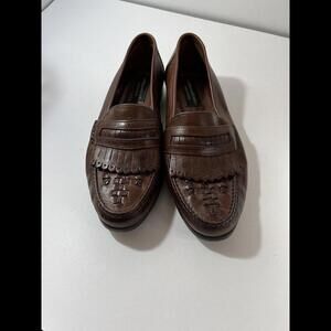 Men’s leather dress shoes 9.5 Hill & Archer weave top , Slip On